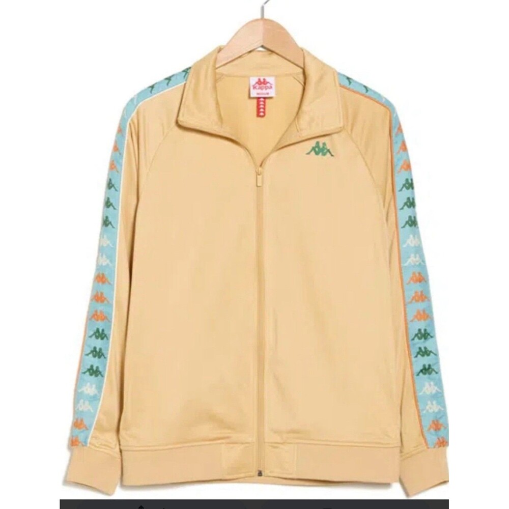 KAPPA ACTIVE 222 Banda Ardime Track Jacket In Beige Camel Size Large NWT